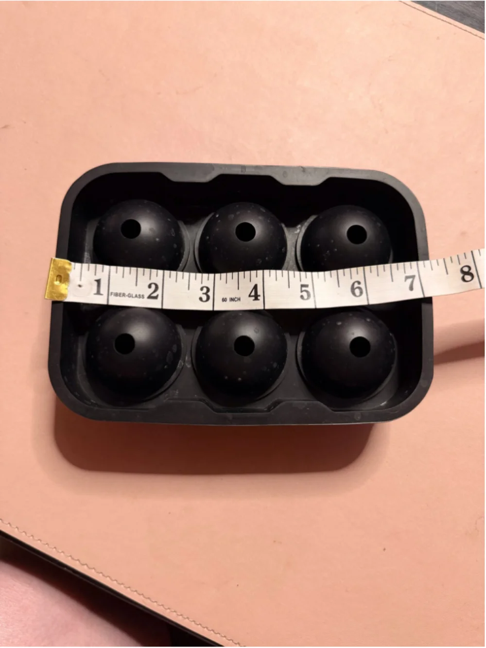 Adoric Black Silicone Sphere Ice Cube Tray